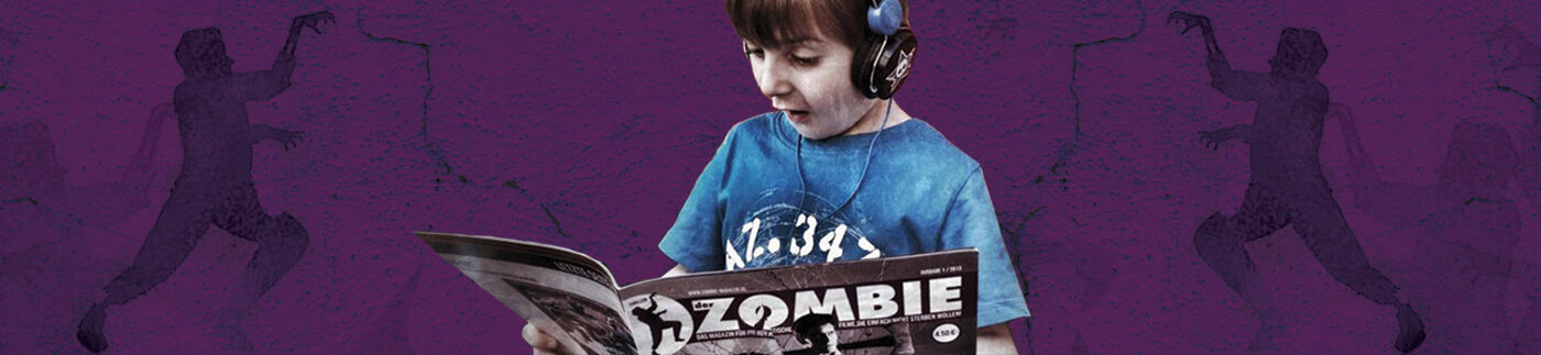 Ein ZOMBIE lag im Briefkastenschlitz