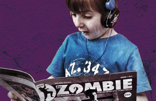 Ein ZOMBIE lag im Briefkastenschlitz